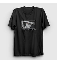 Presmono Unisex Siyah Muzan Kibutsuji V2 Anime Demon Slayer Kimetsu No Yaiba T-Shirt 308813tt