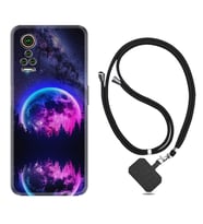 General Mobile GM 21 Pro GM 22 Pro Plus Kılıf Boyun Askılı Silikon Star Planet 1652