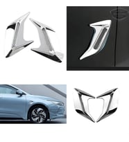 Üniversal Krom Kaput Çamurluk Vent i Izgarası Sağ Sol 2 Adet Mini Scoop Vent Spor İthal 2 Adet Gümüş