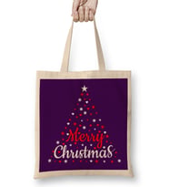 Yılbaşı Yeni Yıl Konseptli Merry Christmas 04 Bez Çanta Uzun Saplı