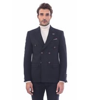 Kruvaze Slim Fit Erkek Siyah Ceket - Wessi