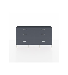 Arges Konsol 6 Çekmeceli  176x30x99 Çam-Antrasit