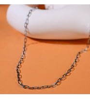 Gümüş Oksitli Gemici Zinciri Kolye 925 Ayar Gümüş Gemici Model Erkek Zincir Kolye