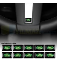 Land Rover Logo Arma Direksiyon Jant Vites Torpido Ayna Damla Silikon Etiket Oto Sticker 18x11 mm