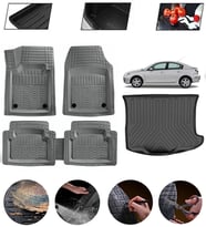 Mazda 3 2009-2013 Uyumlu Paspas Araca Özel Bagaj Havuzu MBS Gri