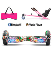 Citymate Elektrikli Kaykay Hoverboard Akıllı Denge 6.5 Inch + HoverKart + Çanta EXTREM PAKET D19