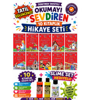 2.Sınıf Öğretmen Tavsiyeli Okumayı Sevdiren 16 Sayfa 10 Kitaplık Hikaye Seti (Slime Set Hediyeli)