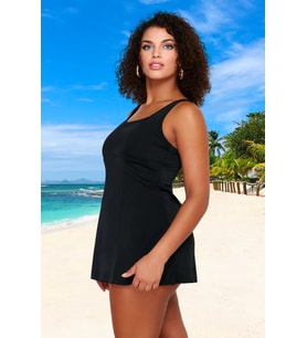Konforlu Plus Size Mayo Tasarım Büyük Beden Şık Detaylı UV Korumalı Su Sporları İçin