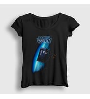 Presmono Kadın Siyah Space Tardis Doktor Dr Doctor Who T-Shirt 498922tt