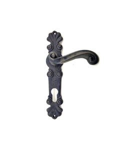 Antika Tarz Dekoratif Pirinç Okyanus Oda Kapı Kolu - 230x46 mm, Oksit TG-V 5539