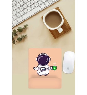 Kopya - Yogacı Astronot Desenli Bilek Destekli Mouse Pad