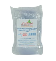 LokmanAVM Plastik Kaşık Ekonomik Çorba Kaşığı 1654 mm Şeffaf 100 Adet 1 Paket