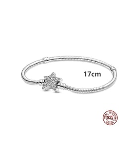 Gümüş Moments Asimetrik Yıldız Klipsli Bileklik