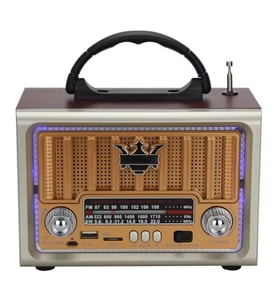 Durukar® Taşınabilir Klasik AM/FM/SW Retro Nostaljik Radyo