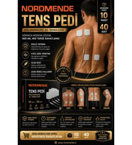 10 Paket 40 Adet Tens Pedi 5×5 Cm Kablolu Elektrot Ped - Yumuşak Ve Esnek Medikal Ped