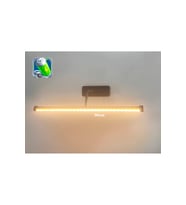 50 cm Siyah Metal Flüt Aplik Günışığı, Modern Koridor ve Mutfak Dekoru