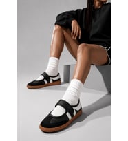 Muggo SPEED Kadın Cırtlı Rahat Taban Günlük Sneaker Babet Ayakkabı