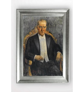 Gümüş Çerçeveli Atatürk Tablo cv1436