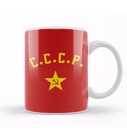 Communist CCCP Hammer And Sickle Kupa Bardak Porselen