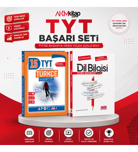 Apotemi TYT Türkçe Deneme ve AKM Dil Bilgisi Soru Bankası Seti 2 Kitap