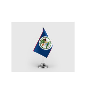 Belize Tekli Saten Masa Bayrağı Seti