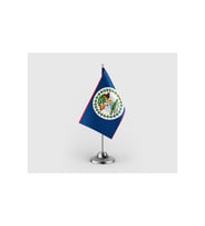 Belize Tekli Saten Masa Bayrağı Seti