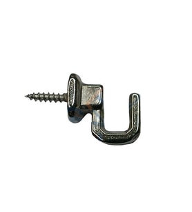 Vidalı Kanca, Askı Küçük - 15x18mm, Nikel - 100 Adet