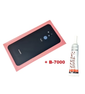 Huawei Uyumlu MATE 20 Lite Arka Kapak ( LENSLİ CAM ) (B-7000) SİYAH