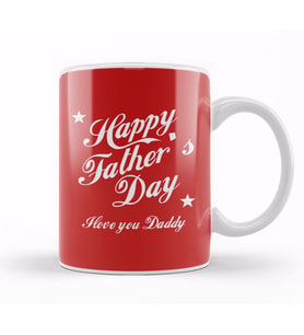 Fathers Day Happy Fathers Day I Love You Daddy Kupa Bardak Porselen