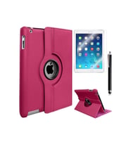 Apple iPad Mini 2-3 Uyumlu Zore Dönebilen Standlı Kılıf (K.Pembe)