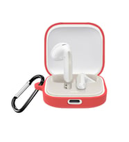 Microsonic Xiaomi Redmi Buds 6 Kılıf Askılı Mat Silikon Kırmızı (Kırmızı)