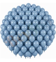Mavi Cam Renk Lateks Retro Balon (30 cm) - 100 Adet
