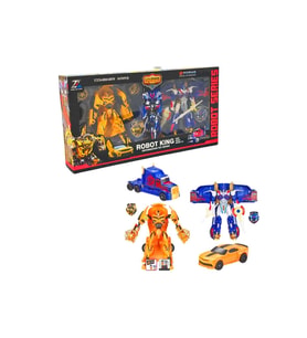 Robot King Dönüşen Robot Araba İkili 3+