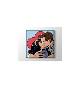 DBSanatevi Roy Lichtenstein - Kiss Tablo 70 X 70 Cm