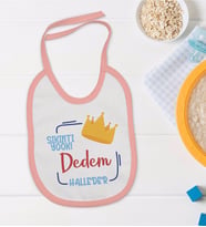 BK Kids Pembe Bebek Mama Önlüğü - Model 195