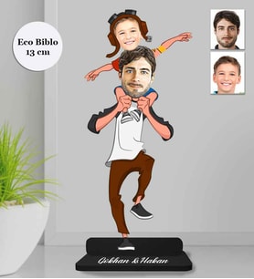 Kişiye Özel Aile Ahşap Eco Biblo -15
