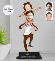 Kişiye Özel Aile Ahşap Eco Biblo -15
