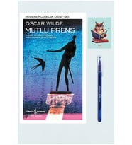 Mutlu Prens - Oscar Wilde - iş bankası - Hasan Ali Yücel (KALEM VE  NOT DEFTERLİ) (Krem)