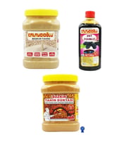 Bozkır Beyaz Tahin 935 gr - Bozkır Çifte Kavrulmuş  (kepeksiz) Tahin 935 gr - Dut Pekmezi 935 gr