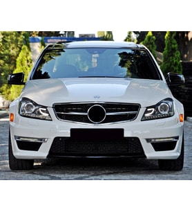 MERCEDES C SERİSİ W204 C180 C200 UYUMLU AMG KROM-SİYAH PANJUR 2008-2014