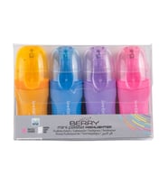 Serve Berry Mini Fosforlu Kalem Pastel Renk 4'lü