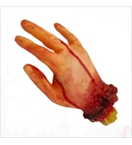 Kanlı Kesik El, 4 Parmak - 23 cm (Karışık)