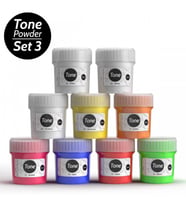 Tone Powder Epoksi Renk Pigmenti Seti Toz Sedefler Set 3 9x10 ml