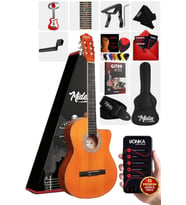 Midex CG-395YLX Klasik Gitar 4/4 Kesik Kasa Full Set (Çanta Askı Metod Pena)
