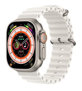 Pazariz Watch Ultra Gs8+ Akıllı Saat, 2.05 Inc Hd Ekran, Siri-bluetooth Hd Ses (Beyaz)