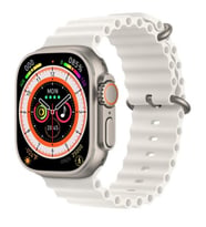 Pazariz Watch Ultra Gs8+ Akıllı Saat, 2.05 Inc Hd Ekran, Siri-bluetooth Hd Ses (Beyaz)