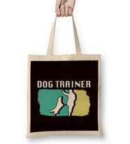 Dog Trainer Animal Teaching Behavior Dog School Puppy Pet Bez Çanta Uzun Saplı