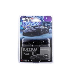 Hot Wheels Mini Gt 1:64 Lamborghini Lb-Silhouette Works Murcielago Gt Evo Black Liberty Walk Mgt0105