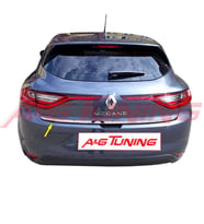 Renault Megane 4 HB Krom Bagaj Alt Çıta Formlu 2016 ve Sonrası Paslanmaz Çelik