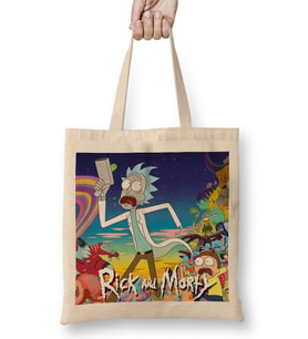 Rick And Morty 020 Bez Çanta Uzun Saplı